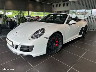 porsche 911 carrera gts (991.2) cabriolet - am2018 - blanc pur / cuir-alcantara noir - pdk, pse, pack chrono, bose, caméra, pack intérieur gts, etc - full suivi