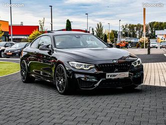 bmw m4 competition lci 3.0 dkg 450 ch black saphir hud toit ouvrant hifi h/k camera sieges elect chassis m adaptatif keyless go