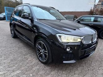 bmw x3 xdrive 35d m sport 3.0 d 313 ch suivi bmw + attelage + tête haute + pack hiver