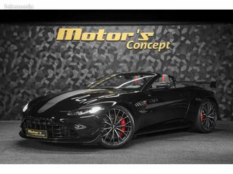 aston martin v8 vantage f1 edition roadster - jet black / tva camera 360 régulateur carbon