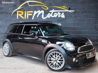 mini clubman s ii phase ii 1.6l turbo 184 ch essence full black edition jcw de 2013 1ère main en tres bel etat / sieges chauffants / cuir / regulateur / xenon /
