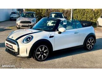 mini cooper cabriolet 136cv facelift bva7 edition prenium plus gps carplay + cuir + camera + hifi h&k