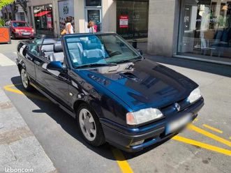 renault r19 16s cabriolet bleu sport