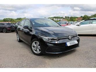 volkswagen golf 8 life 2l tdi 115 cv gps 3d caméra re ja 16 full led pk hiver bluetooth régulateur