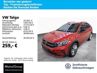 taigo 1.0 tsi dsg goal navi led virtual shz acc