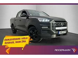 kgm musso-grand 2.2 4wd värm cockpit drag carplay b-kam moms