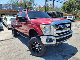 2015 ford f-250 super duty lariat crew cab 4wd lifted- clean title!