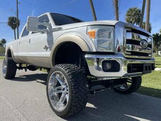 2011 ford f-250sd lariat 4x4 diesel tow package lifted clean f.l title