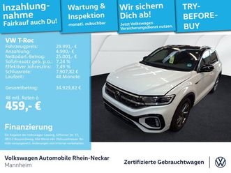 t-roc 1.5 tsi r-line dsg navi ahk kamera uvm