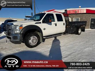 2015 ford super duty f-550 drw 4wd crew cab 11 ft flatbed