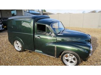 1969 morris minor van vert manuel conduite à droite in ro...