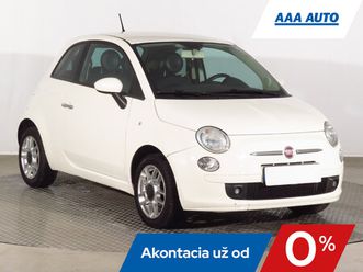 fiat 500 1.2, sr,2.maj, serv.kniha, koža