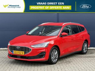 ford focus wagon 1.0 ecoboost hybrid 155pk powershift automaat | titanium | navigatie | parkeerhulp v+a | lage kmstand!