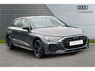 2025 audi a3 40 tfsi e black edition 5dr s tronic [tech pack] hatchback plug-in hy automatic
