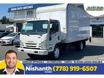 2018 isuzu nrr 16' box + liftgate *cvi completed, low low kms