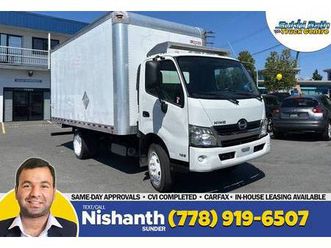 2018 hino 195 16' dry box + step + ramp *cvi completed