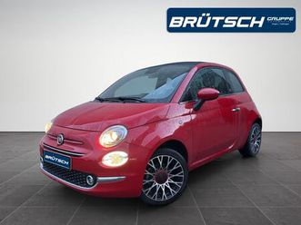 fiat 500c 1.0 cabrio mild hybrid red klima / navi / p