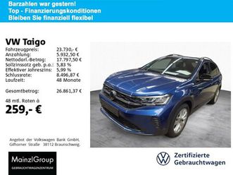 taigo 1.0 tsi dsg goal navi led virtual shz acc