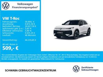 volkswagen t-roc r-line 1.5 etsi dsg *blackstyle*hdup*20