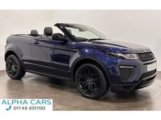 land rover range rover evoque 2.0 td4 hse dynamic convertible 2dr diesel auto 4wd euro 6 (s/s) (180 ps) 14-way memory / massage convertible 2018, 40391 miles, £