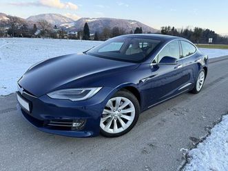 tesla model s 100d gepflegt, garantie, blau/beige, mwst.