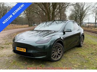 tesla model y - rwd lfp 60kwh 96%soh british racing green + 20 inch autopilot / trekhaak