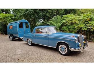 mercedes 220se ponton and caravan - magnificent