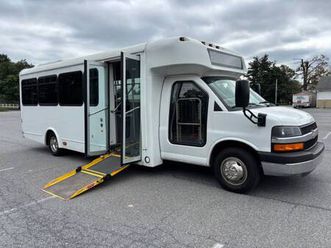 2015 chevrolet express 4500 cutaway shuttle bus handicap