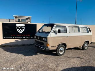 volkswagen transporter t3 1.6 d 50 cv aménagé boite 5 carte grise 8 places