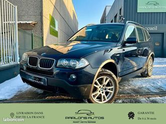 bmw x3 (e83) (2) xdrive20d 177 confort-07/2013-toit ouvrant-radars-gps-cuir-garantie 6 mois-historique complet