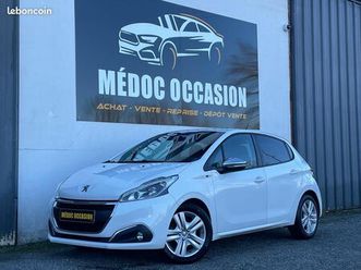 peugeot 208 phase 2 1.6 blue hdi 75 cv style pack clim/radar/led/gps/carplay historique complet 1 ère main
