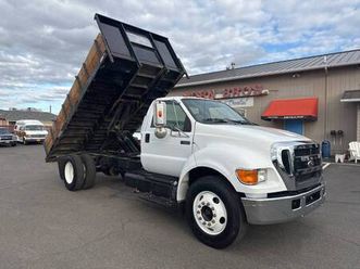 2007 ford f-650 16' flat bed dump