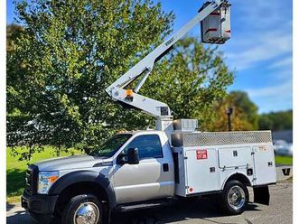 2014 ford f-450 bucket truck, 4x2, gas, auto, 75k miles