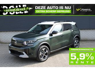 citroën e-c3 aircross max 44kwh 113pk i 3-fasen lader i montana green two tone i navigatie i draadloos apple carplay/android auto
