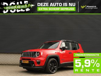 jeep renegade summit 1.5t e-hybrid 130pk automaat i camera i navigatie i apple carplay/android auto i full black lichtmetalen velgen