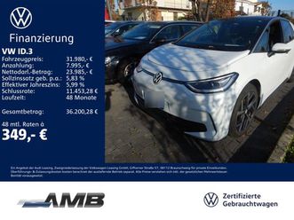 id.3 pro matrix/navi/sitzhzg/rfkamera/wärmepumpe