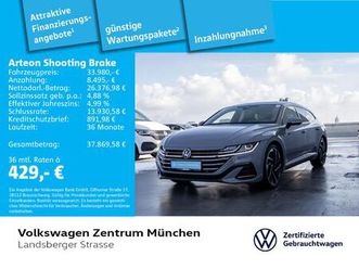 arteon shooting brake 2,0 tsi r-line acc iq.light navi areaview parkassist iq.drive hud standhz lede