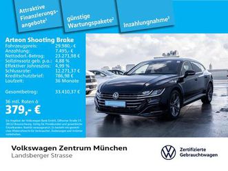 arteon shooting brake 2,0 tsi r-line acc led navi parkpilot eklappe appconnect dsg