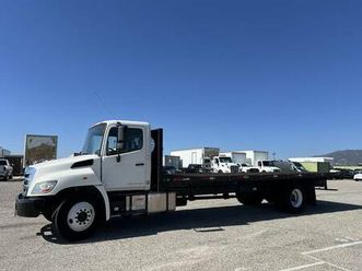 2016 hino 268 flatbed truck 26ft