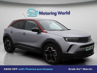 vauxhall mokka 50kwh sri nav premium suv 5dr electric auto (136 ps)