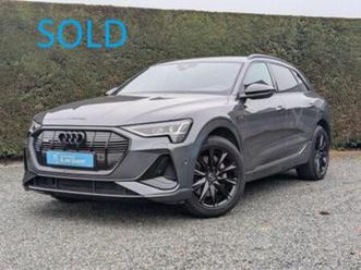 ② audi e-tron !verkocht! - 2x s-line + black style - matrix — audi — 2ememain