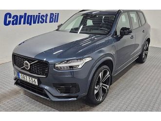 volvo xc90 t8 recharge plus dark 7-sits plug in awd 4x4 läde