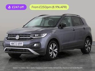 2022 volkswagen t-cross 1.0 tsi 110 black edition 5dr dsg hatchback petrol automatic