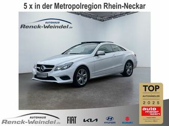 mercedes-benz e 200 coupe navi klimaautom led el. panodach pdc