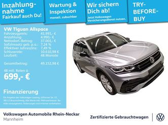 tiguan allspace 2.0 tsi r-line dsg gar 2029 7-sitzer navi ahk kamera uvm