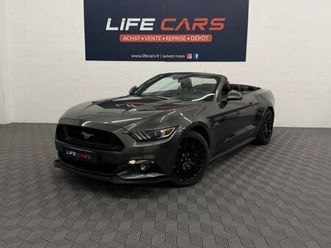 ford mustang convertible 5.0 v8 gt cabriolet 421ch boite manuelle 2015 française 2 ème main entretien complet