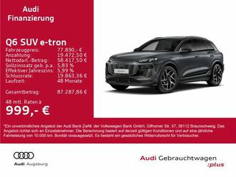 audi q6 suv e-tron performance 225 kw