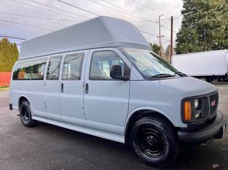 2002 gmc savana g3500 sle high-top diesel van, 1 owner, only 34k miles