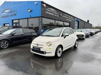 fiat 500 1.2 69 lounge toit pano led tel clim radar ar