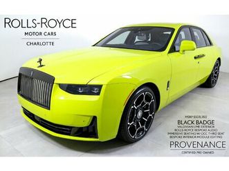certified 2025 rolls-royce ghost black badge charlotte nc 28217